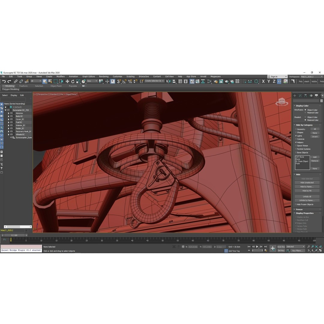Eurocopter EC 725 3D Model – High Detail Helicopter, Rigged, Vray - View 106