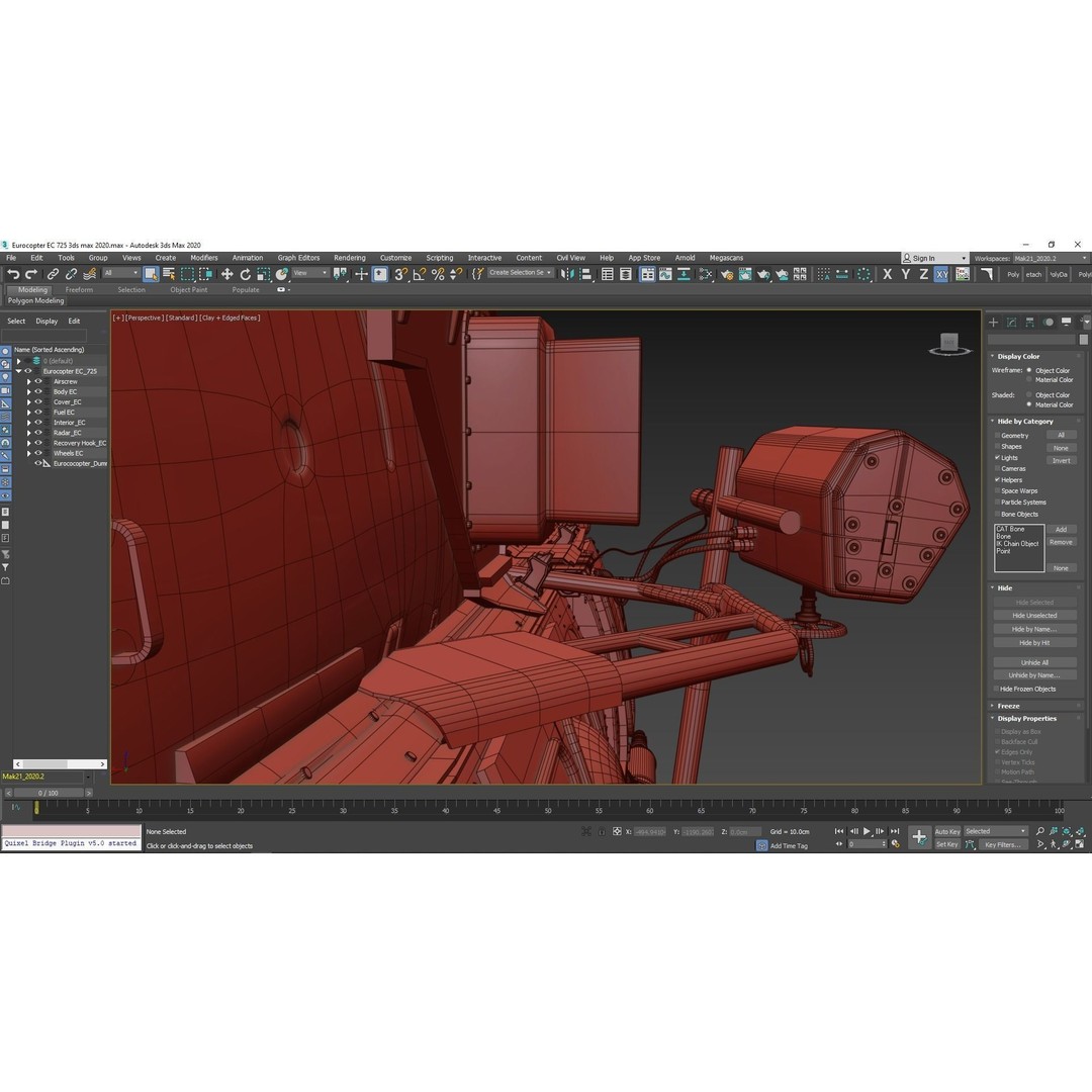 Eurocopter EC 725 3D Model – High Detail Helicopter, Rigged, Vray - View 108