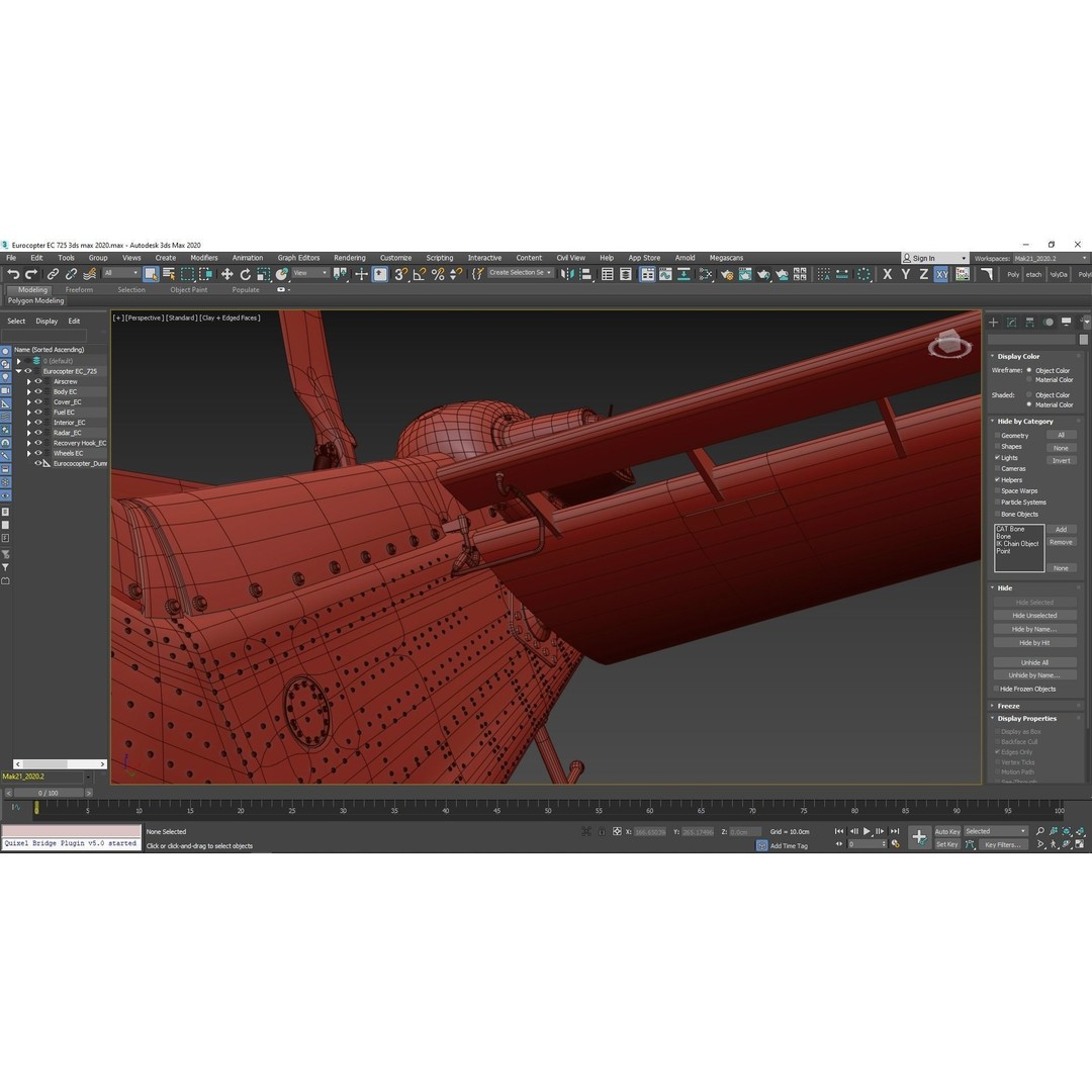 Eurocopter EC 725 3D Model – High Detail Helicopter, Rigged, Vray - View 112