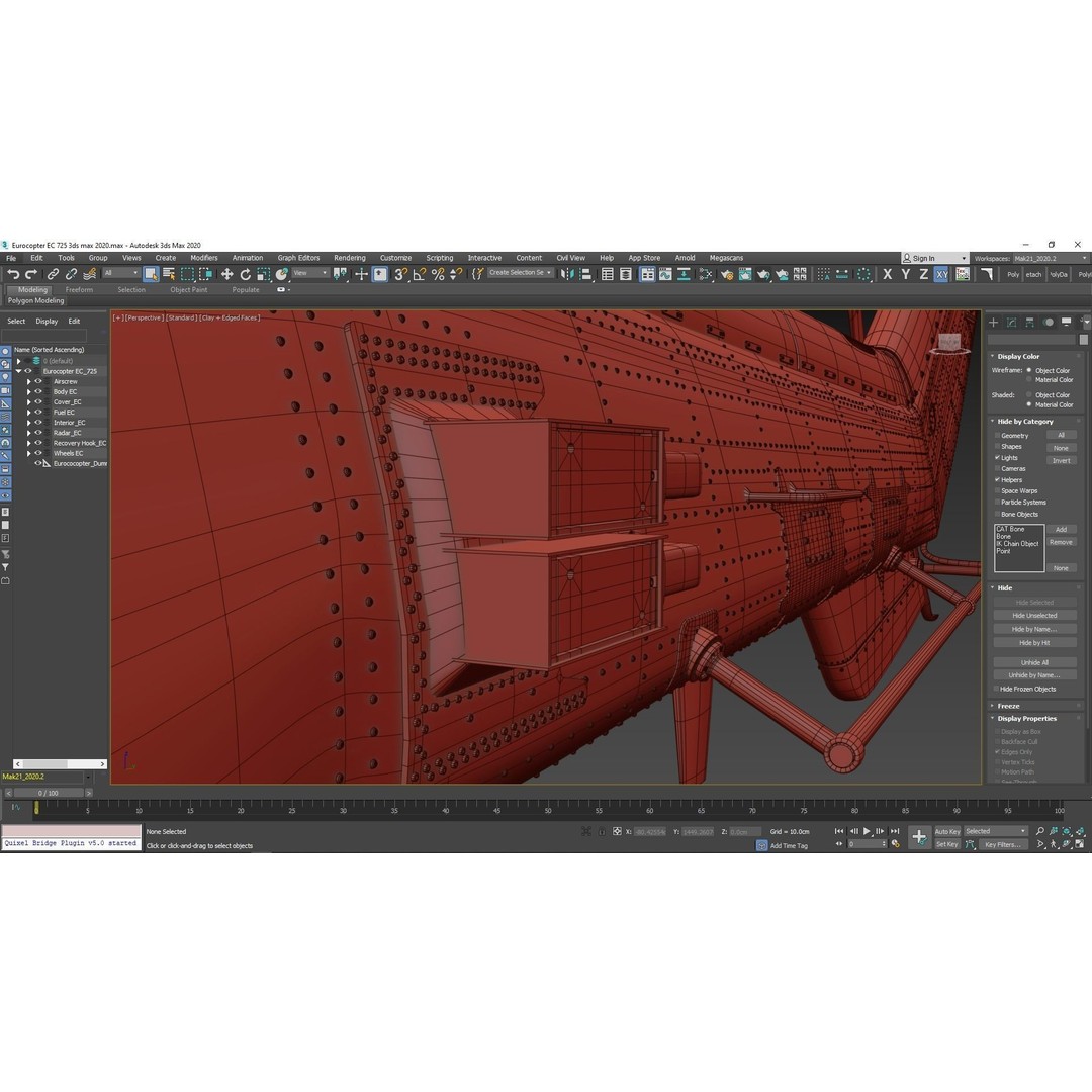 Eurocopter EC 725 3D Model – High Detail Helicopter, Rigged, Vray - View 115