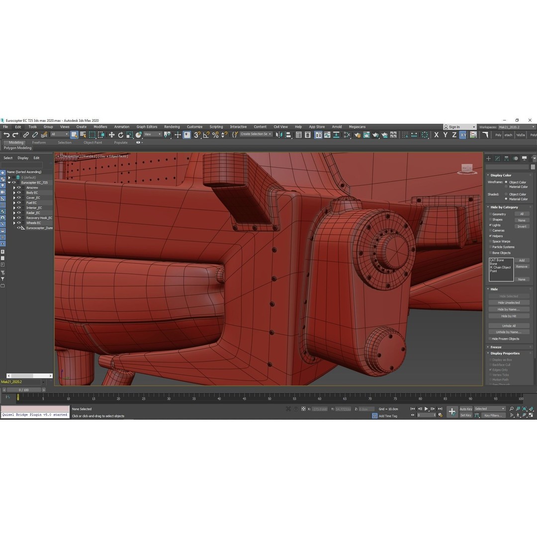 Eurocopter EC 725 3D Model – High Detail Helicopter, Rigged, Vray - View 118