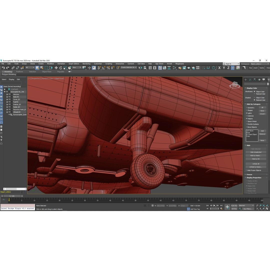 Eurocopter EC 725 3D Model – High Detail Helicopter, Rigged, Vray - View 121