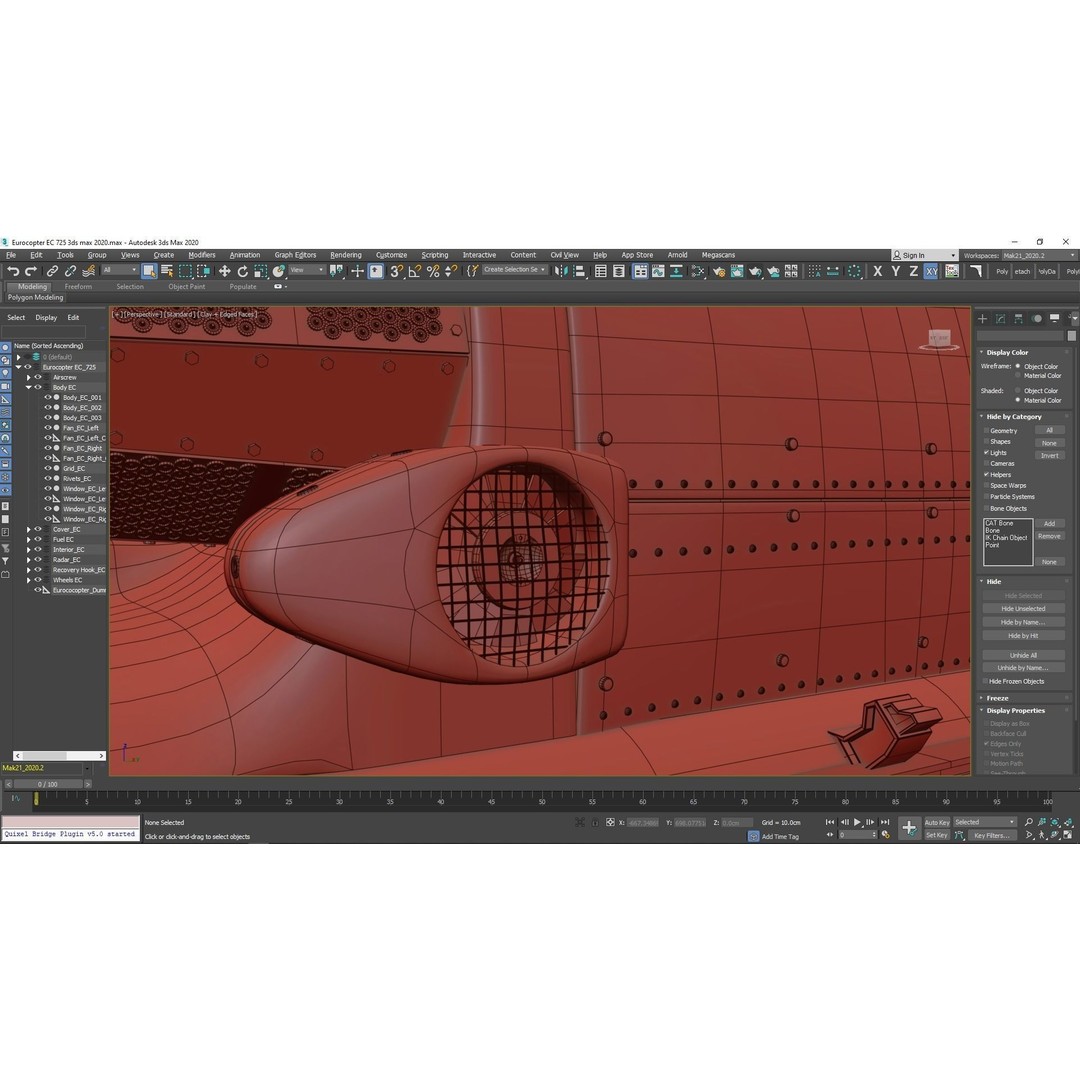 Eurocopter EC 725 3D Model – High Detail Helicopter, Rigged, Vray - View 123