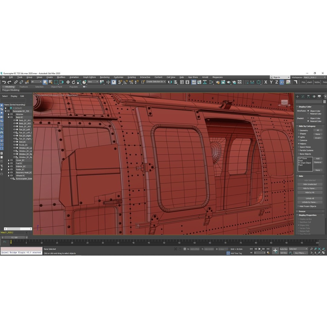 Eurocopter EC 725 3D Model – High Detail Helicopter, Rigged, Vray - View 124