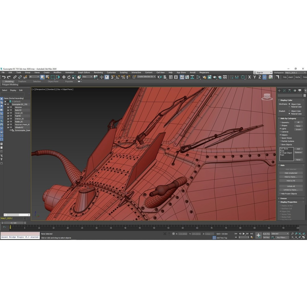 Eurocopter EC 725 3D Model – High Detail Helicopter, Rigged, Vray - View 127
