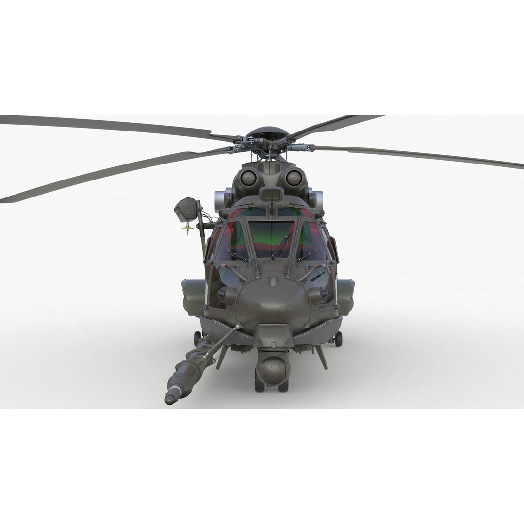 Eurocopter EC 725 3D Model – High Detail Helicopter, Rigged, Vray - View 13