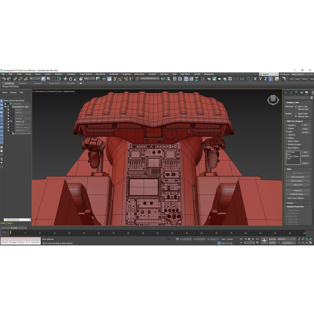 Eurocopter EC 725 3D Model – High Detail Helicopter, Rigged, Vray - View 137