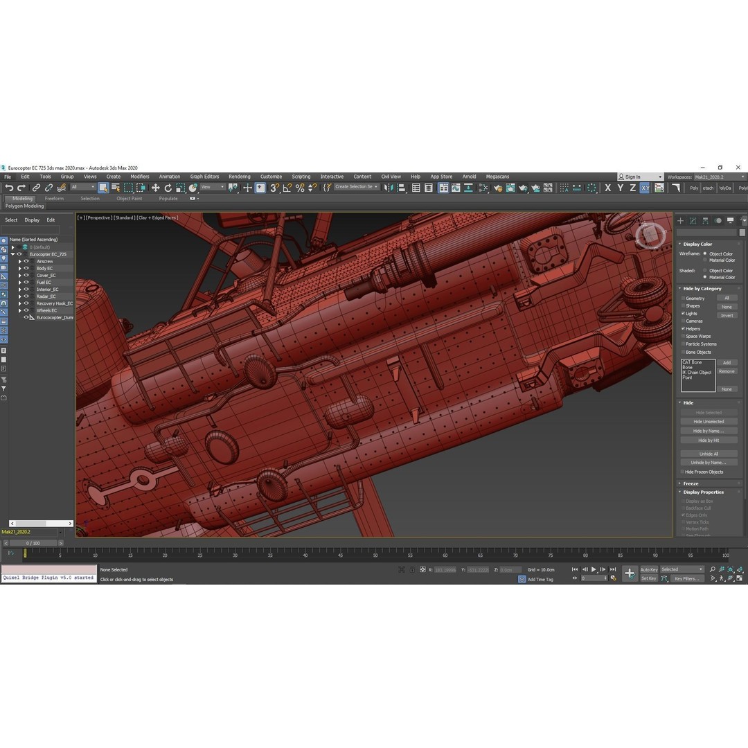 Eurocopter EC 725 3D Model – High Detail Helicopter, Rigged, Vray - View 138