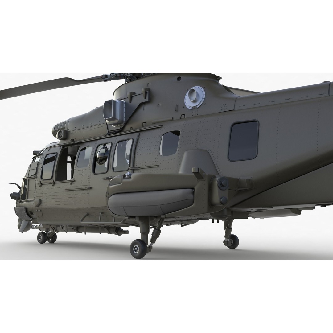 Eurocopter EC 725 3D Model – High Detail Helicopter, Rigged, Vray - View 19