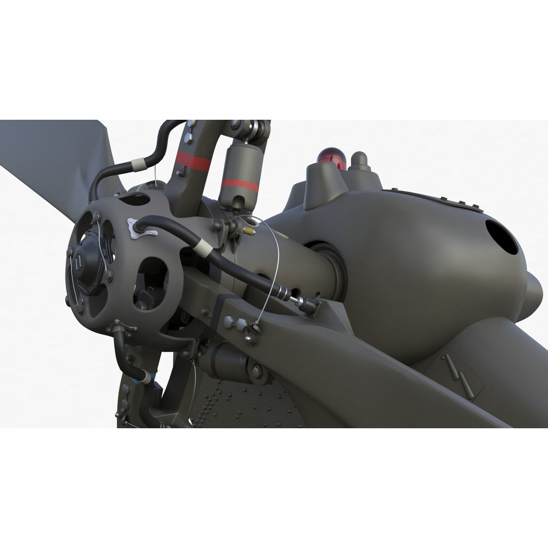 Eurocopter EC 725 3D Model – High Detail Helicopter, Rigged, Vray - View 37