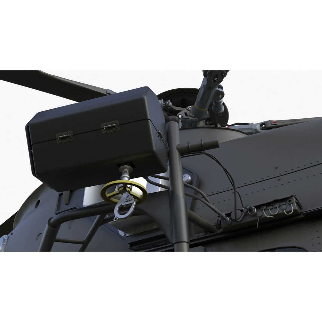 Eurocopter EC 725 3D Model – High Detail Helicopter, Rigged, Vray - View 40