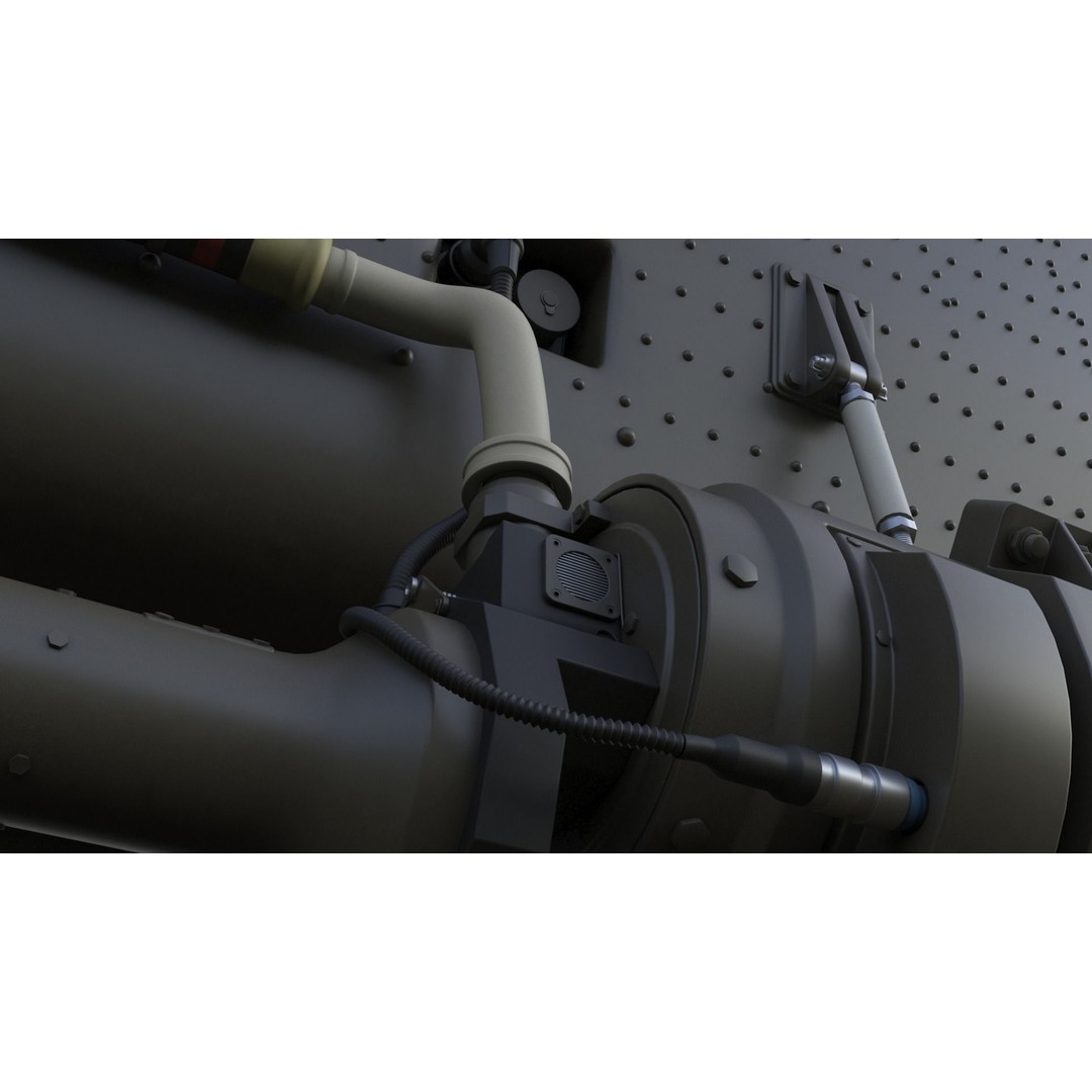 Eurocopter EC 725 3D Model – High Detail Helicopter, Rigged, Vray - View 43