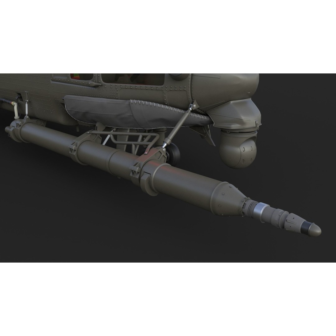 Eurocopter EC 725 3D Model – High Detail Helicopter, Rigged, Vray - View 44