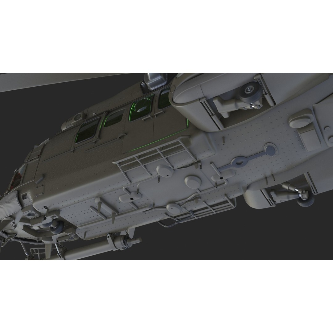 Eurocopter EC 725 3D Model – High Detail Helicopter, Rigged, Vray - View 48
