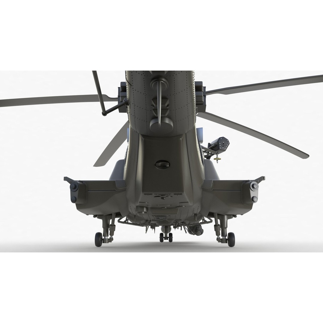 Eurocopter EC 725 3D Model – High Detail Helicopter, Rigged, Vray - View 49