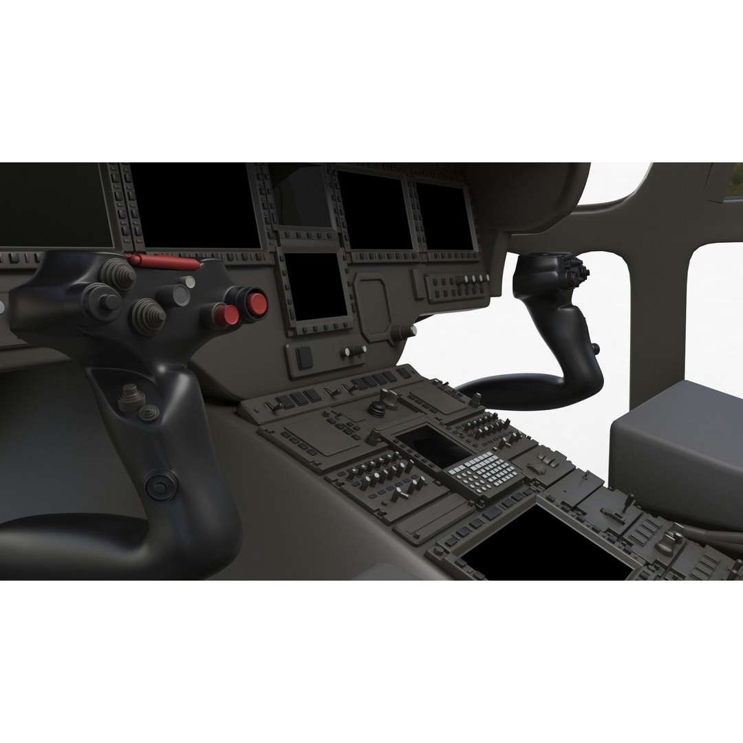 Eurocopter EC 725 3D Model – High Detail Helicopter, Rigged, Vray - View 53