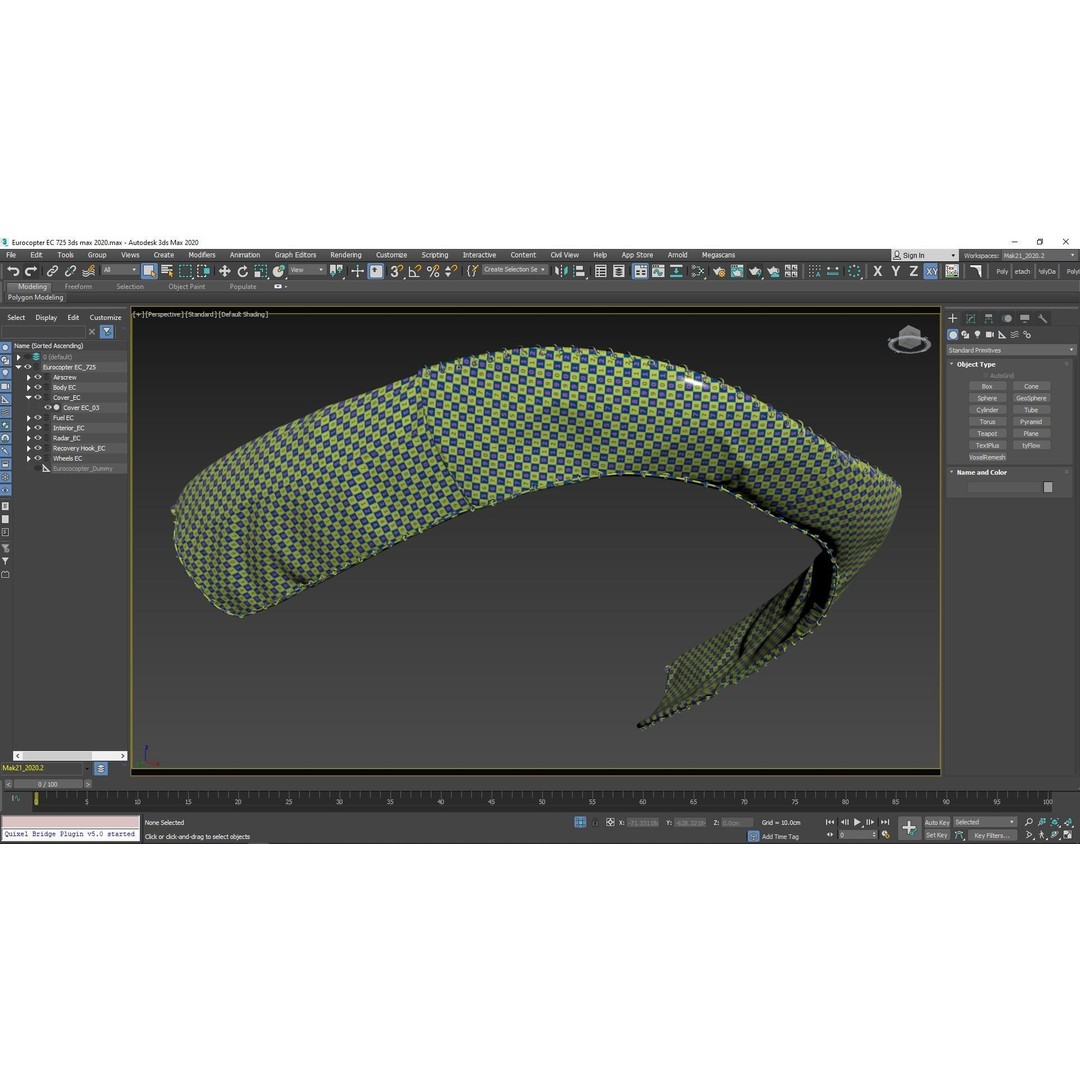 Eurocopter EC 725 3D Model – High Detail Helicopter, Rigged, Vray - View 82