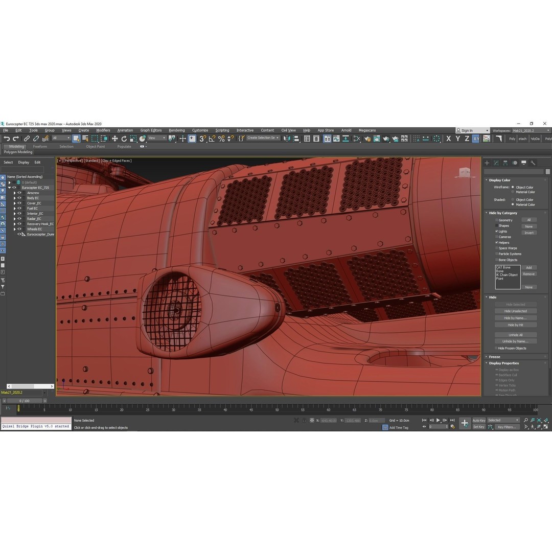 Eurocopter EC 725 3D Model – High Detail Helicopter, Rigged, Vray - View 94