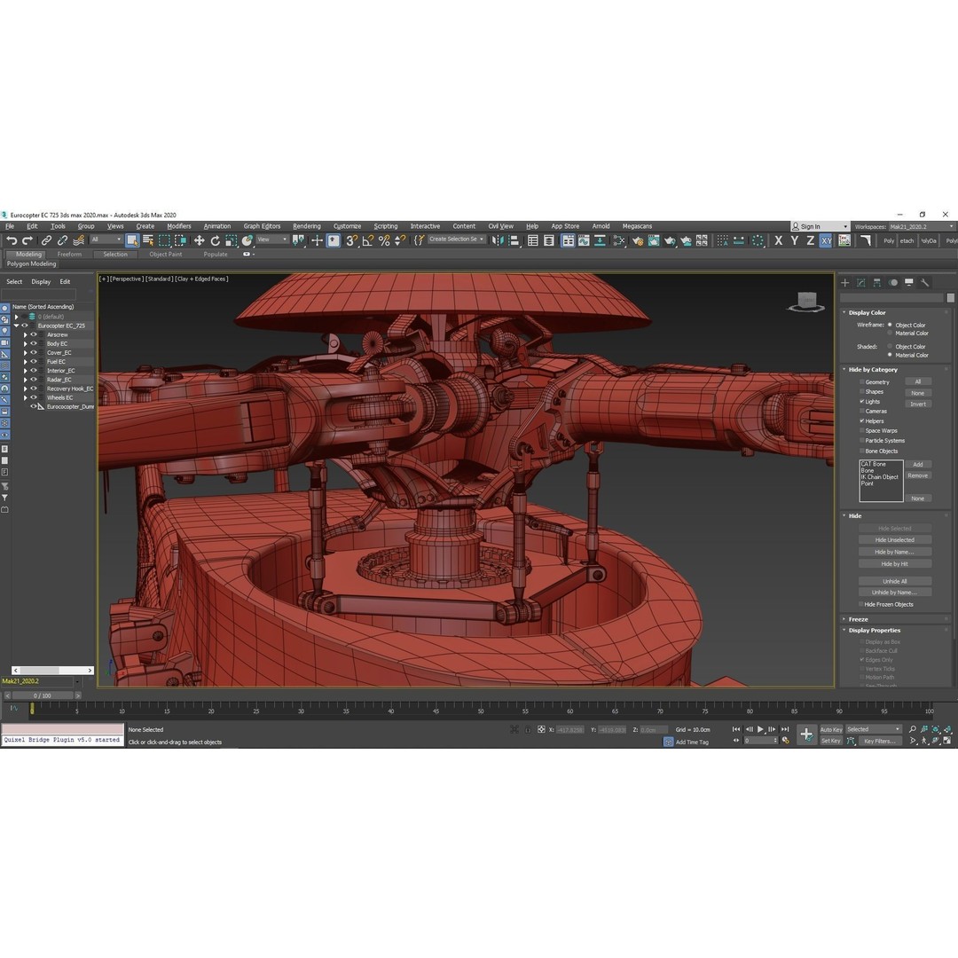 Eurocopter EC 725 3D Model – High Detail Helicopter, Rigged, Vray - View 95