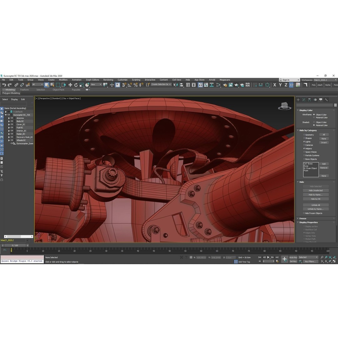 Eurocopter EC 725 3D Model – High Detail Helicopter, Rigged, Vray - View 96