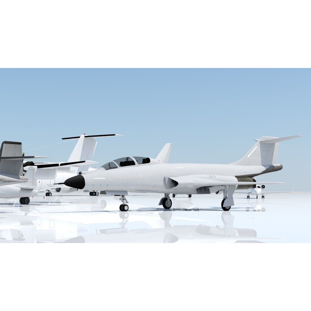 McDonnell F-101B Voodoo 3D Model – Low Poly Static Asset for Scenery - View 6