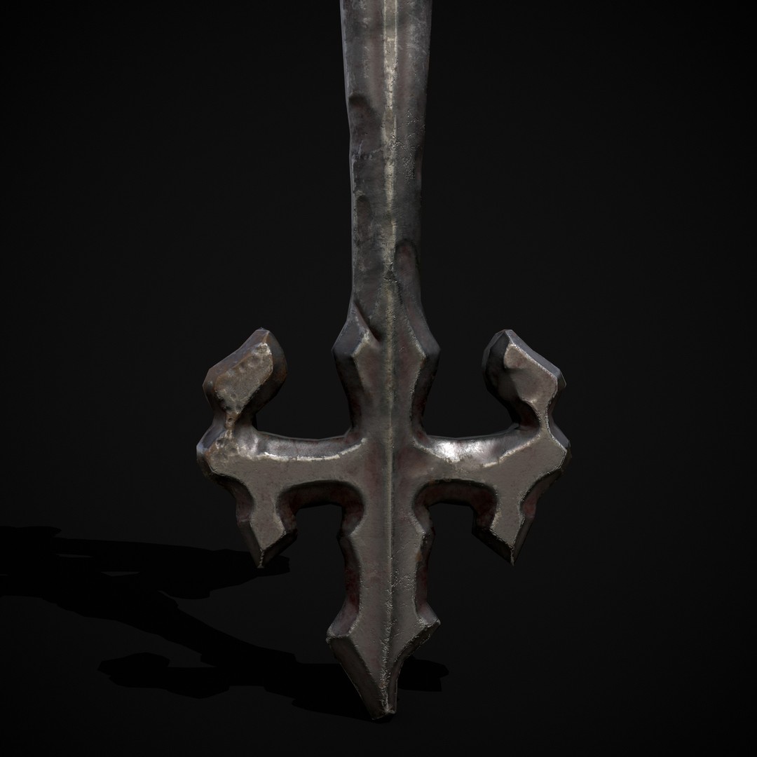 Ornate Exalted Key 3D Model – Low Poly PBR Asset, FBX & OBJ - View 14