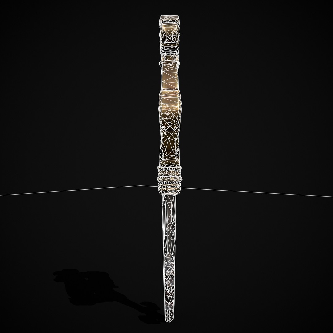 Ornate Exalted Key 3D Model – Low Poly PBR Asset, FBX & OBJ - View 9