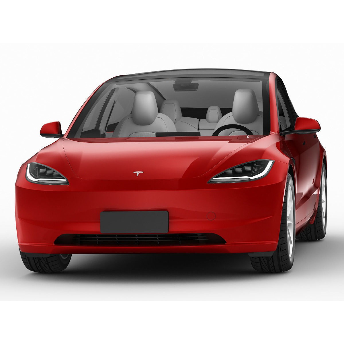 Tesla Model 3 2024 - High-Detail 3D Model - View 11