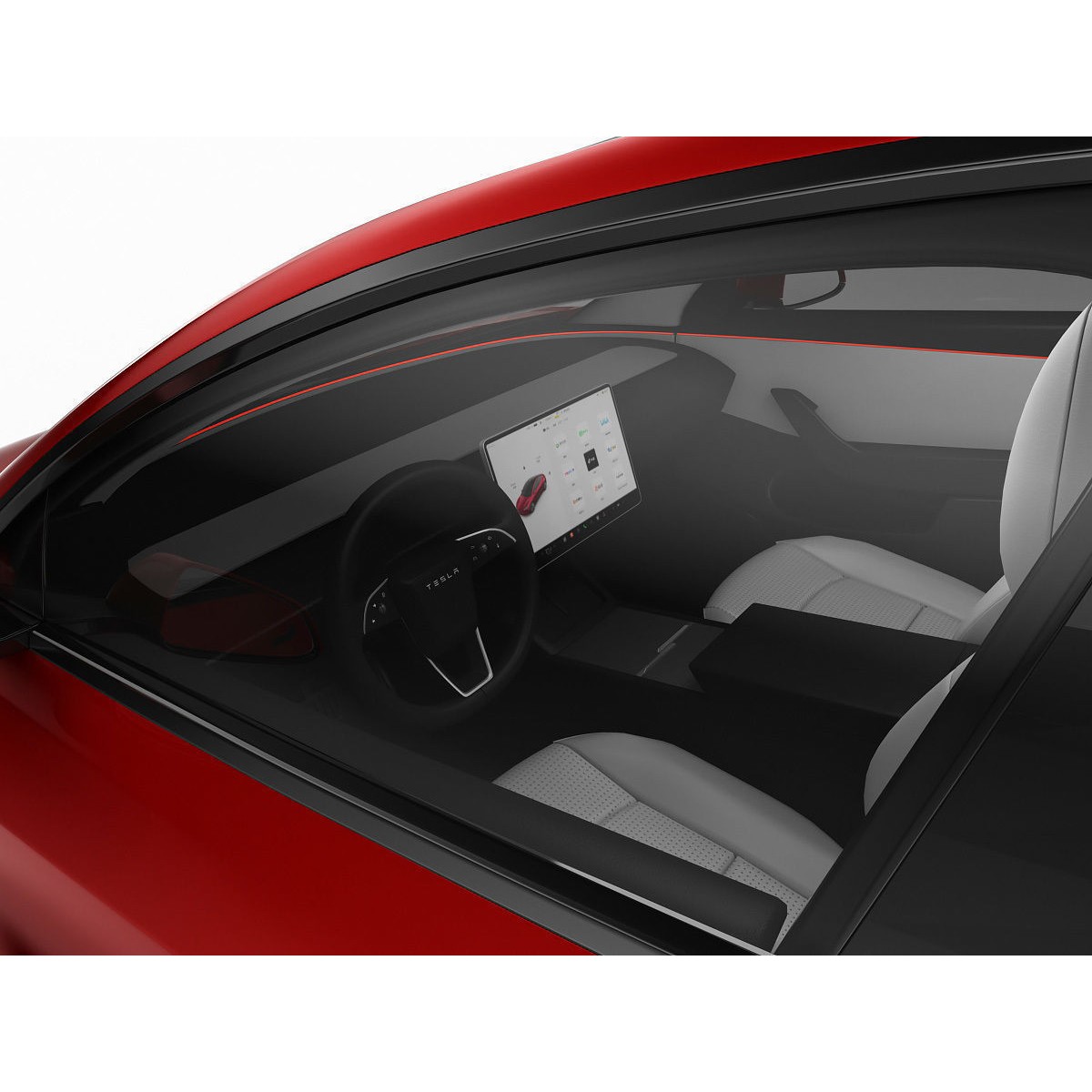 Tesla Model 3 2024 - High-Detail 3D Model - View 12