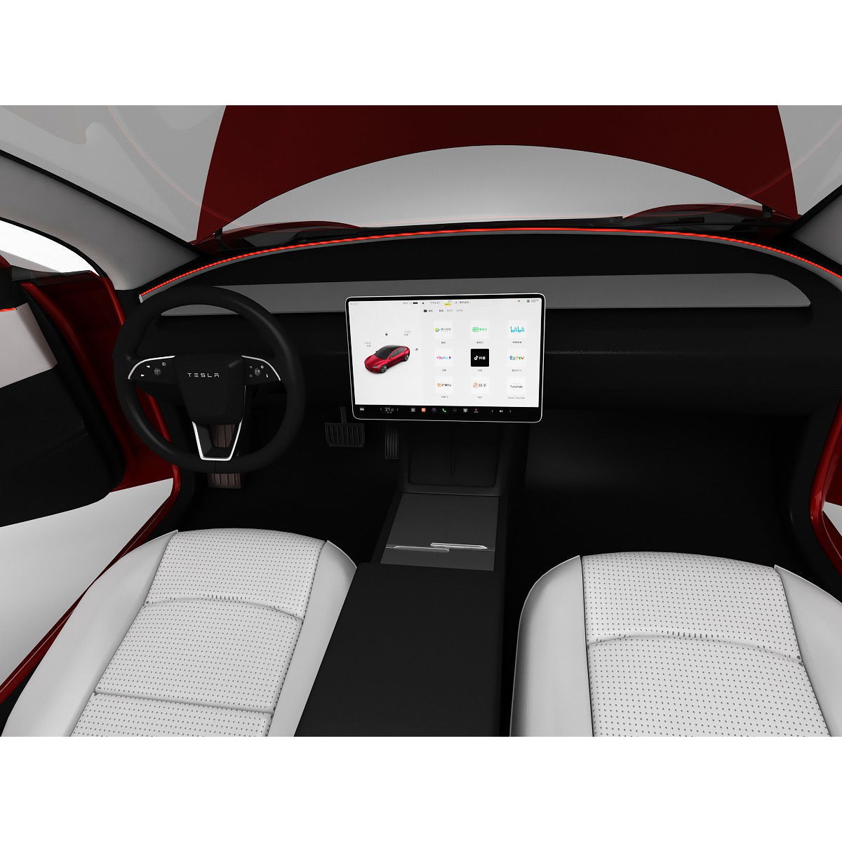 Tesla Model 3 2024 - High-Detail 3D Model - View 13