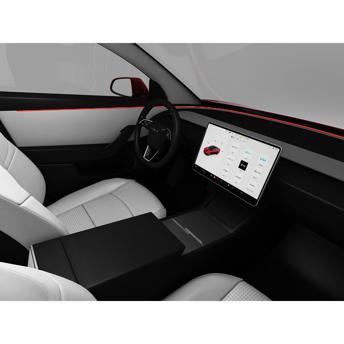 Tesla Model 3 2024 - High-Detail 3D Model - View 14