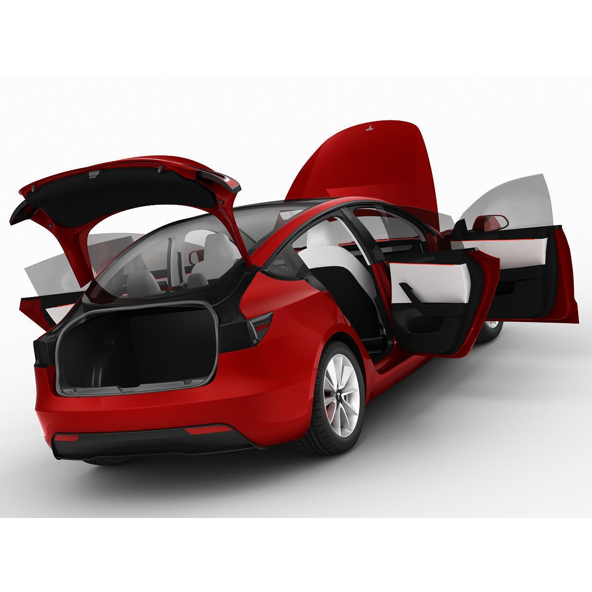 Tesla Model 3 2024 - High-Detail 3D Model - View 17