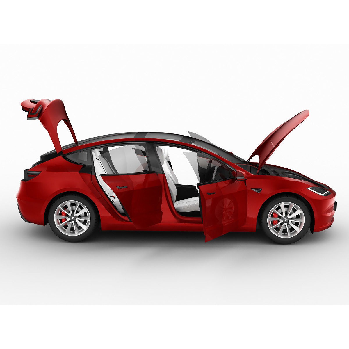 Tesla Model 3 2024 - High-Detail 3D Model - View 18