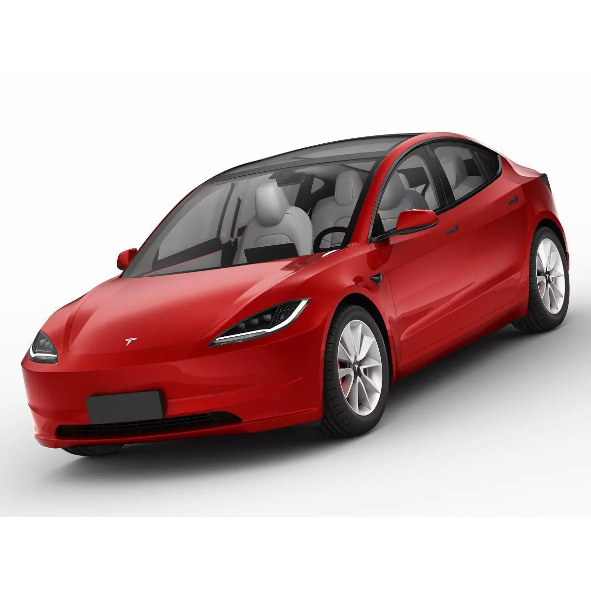 Tesla Model 3 2024 - High-Detail 3D Model - View 2