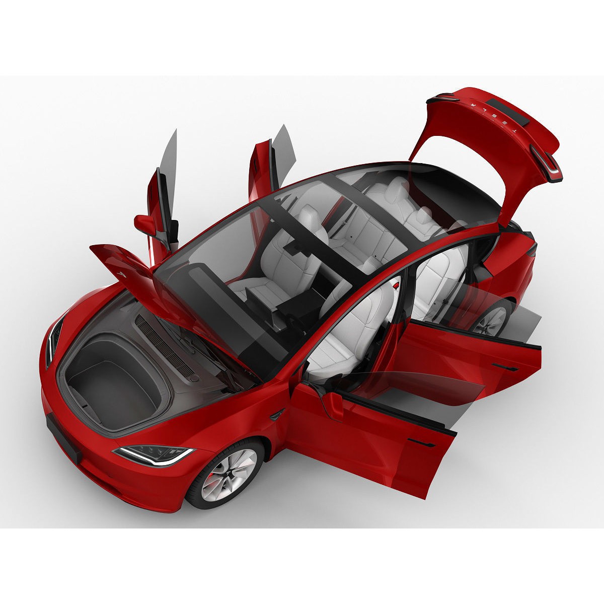 Tesla Model 3 2024 - High-Detail 3D Model - View 21