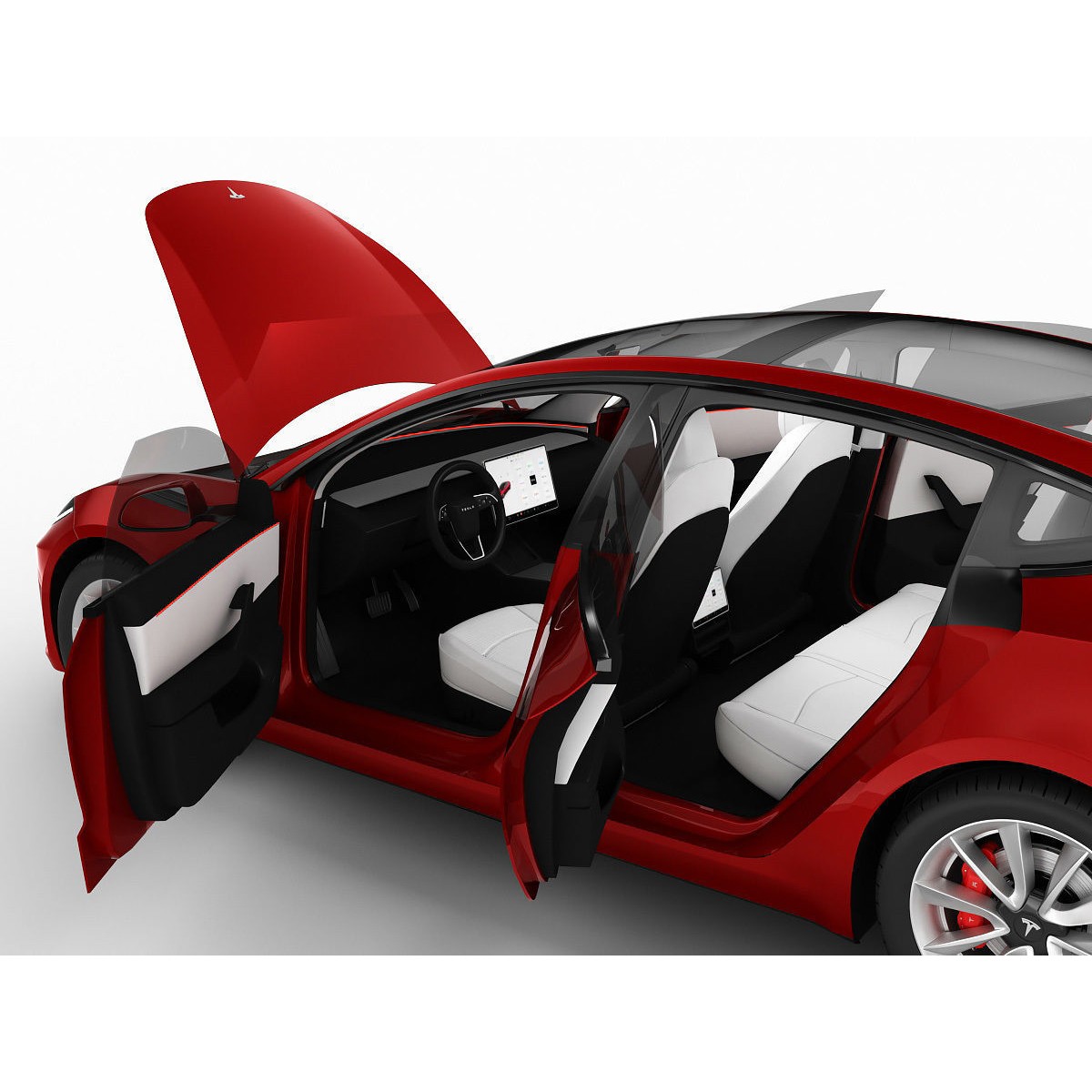 Tesla Model 3 2024 - High-Detail 3D Model - View 25