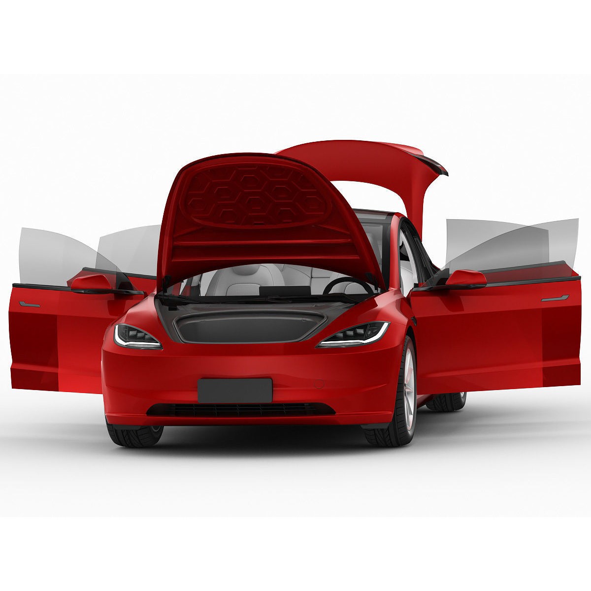 Tesla Model 3 2024 - High-Detail 3D Model - View 27