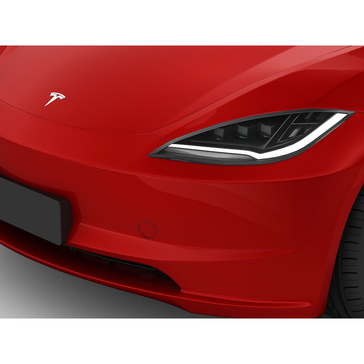 Tesla Model 3 2024 - High-Detail 3D Model - View 6