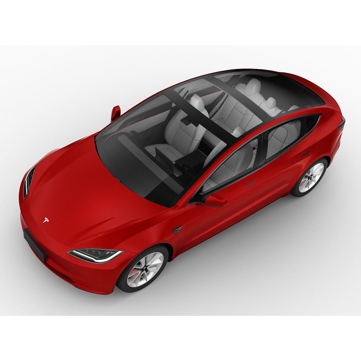 Tesla Model 3 2024 - High-Detail 3D Model - View 7