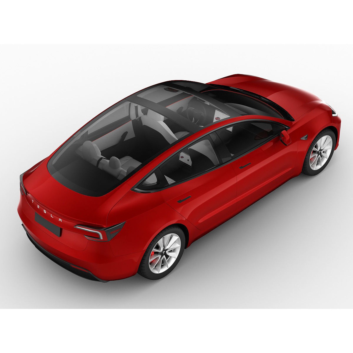 Tesla Model 3 2024 - High-Detail 3D Model - View 8