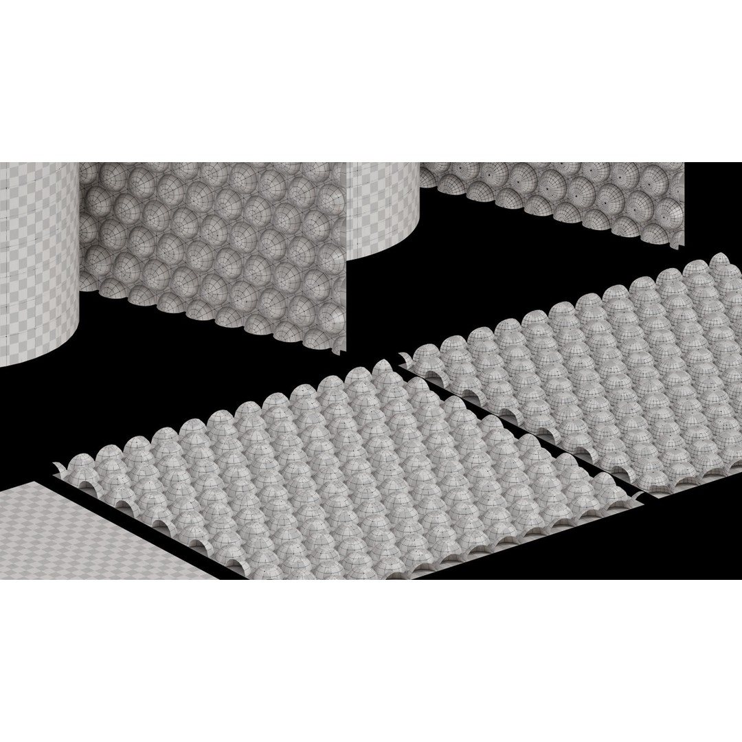 Bubble Wrap 3D Model – High Poly PBR Asset, FBX & OBJ Formats - View 8