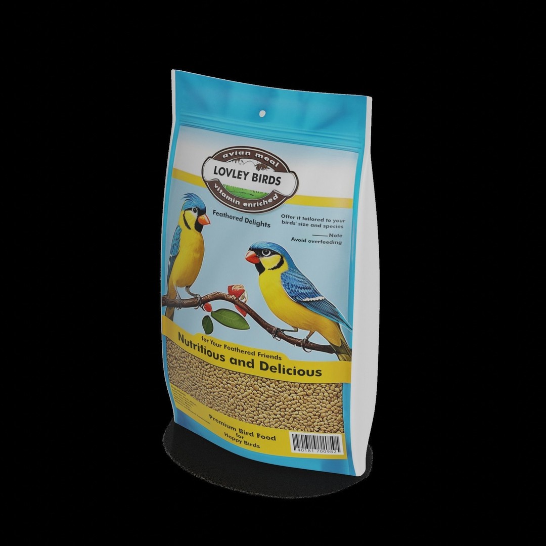 Bird Food 3D Model – Realistic Low Poly Asset, FBX