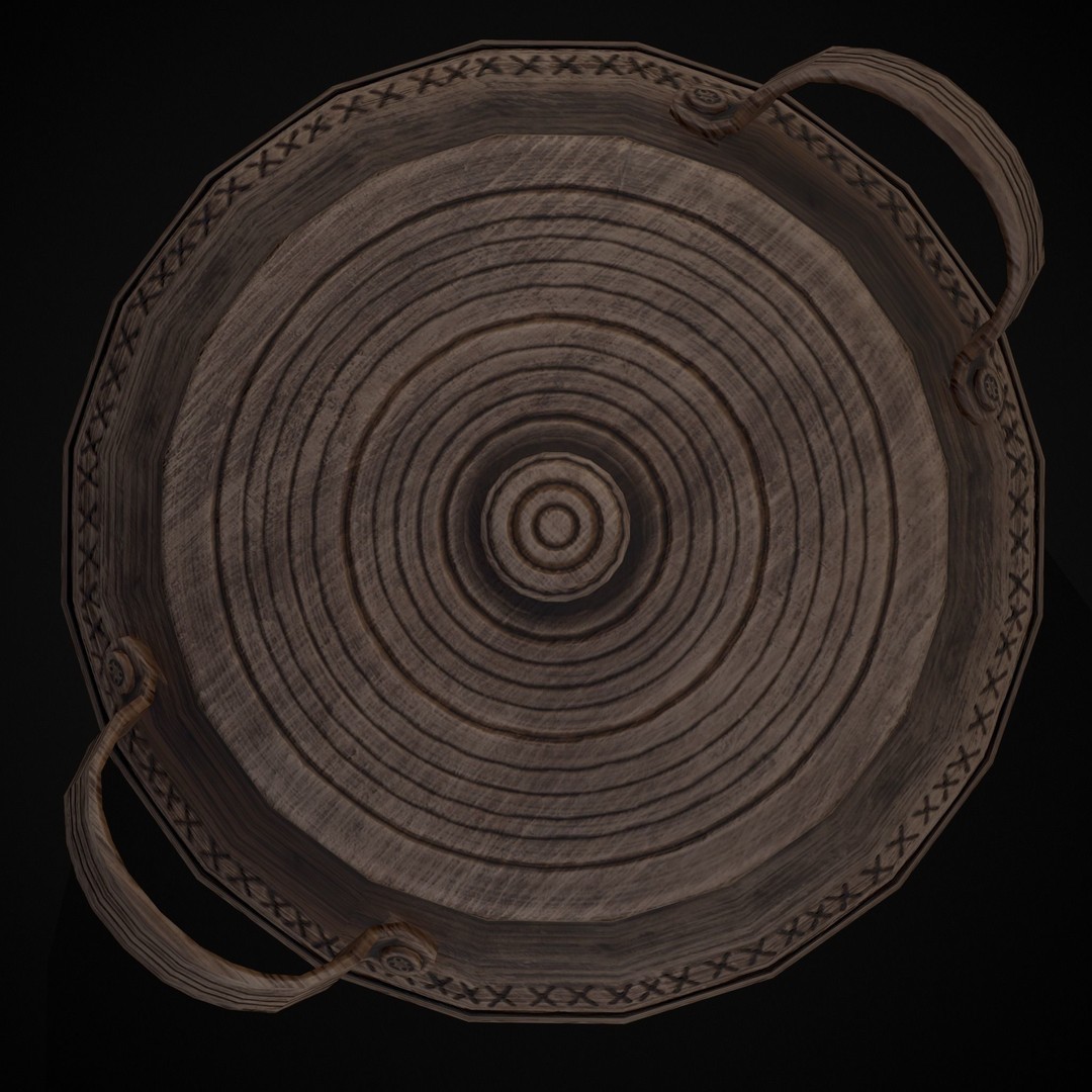 Engraved Clay Pot 3D Model – Low Poly Kitchenware with PBR Textures, FBX/OBJ - View 6