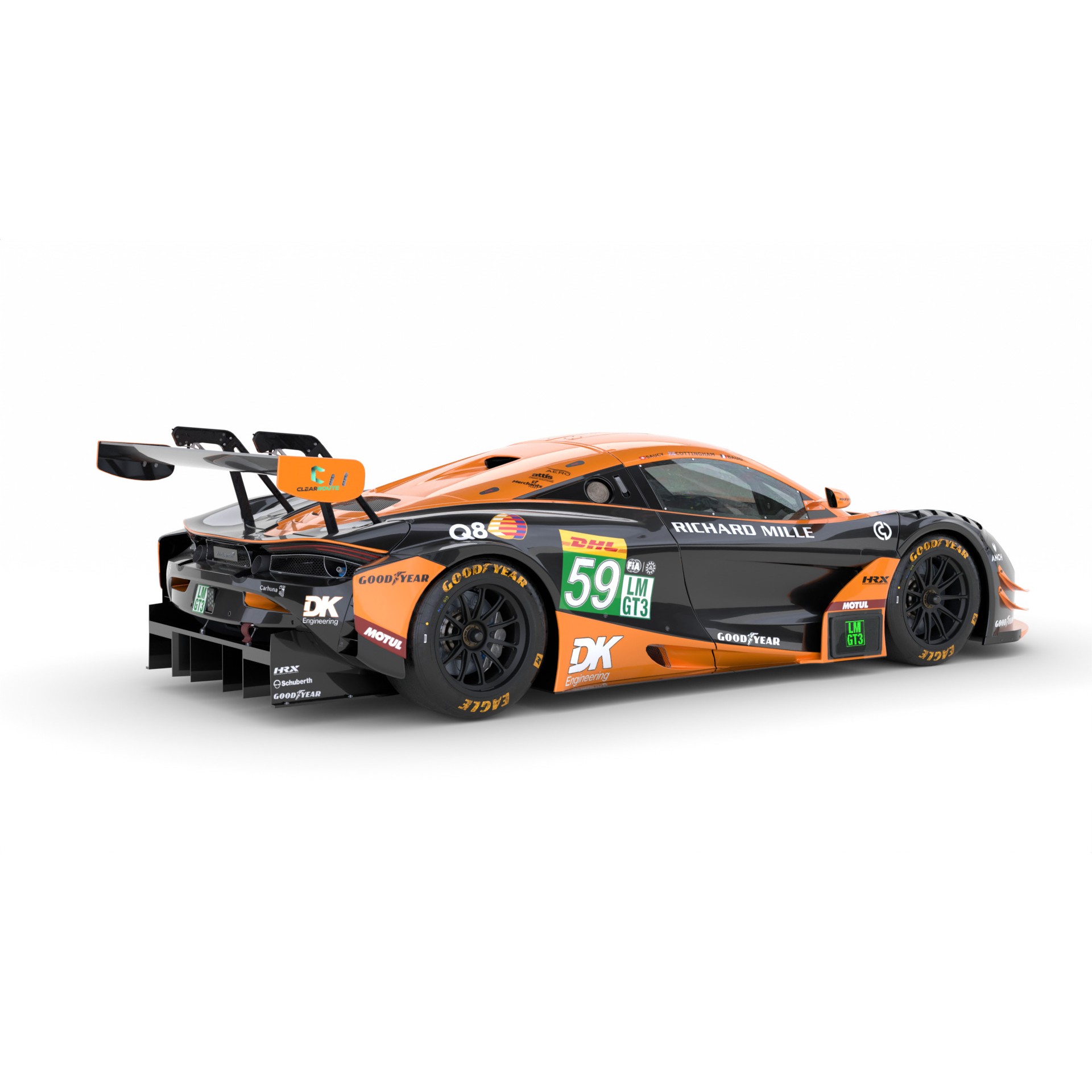 McLaren 720S LMGT3 EVO 2025 WEC - Game-Ready 3D Model - View 12