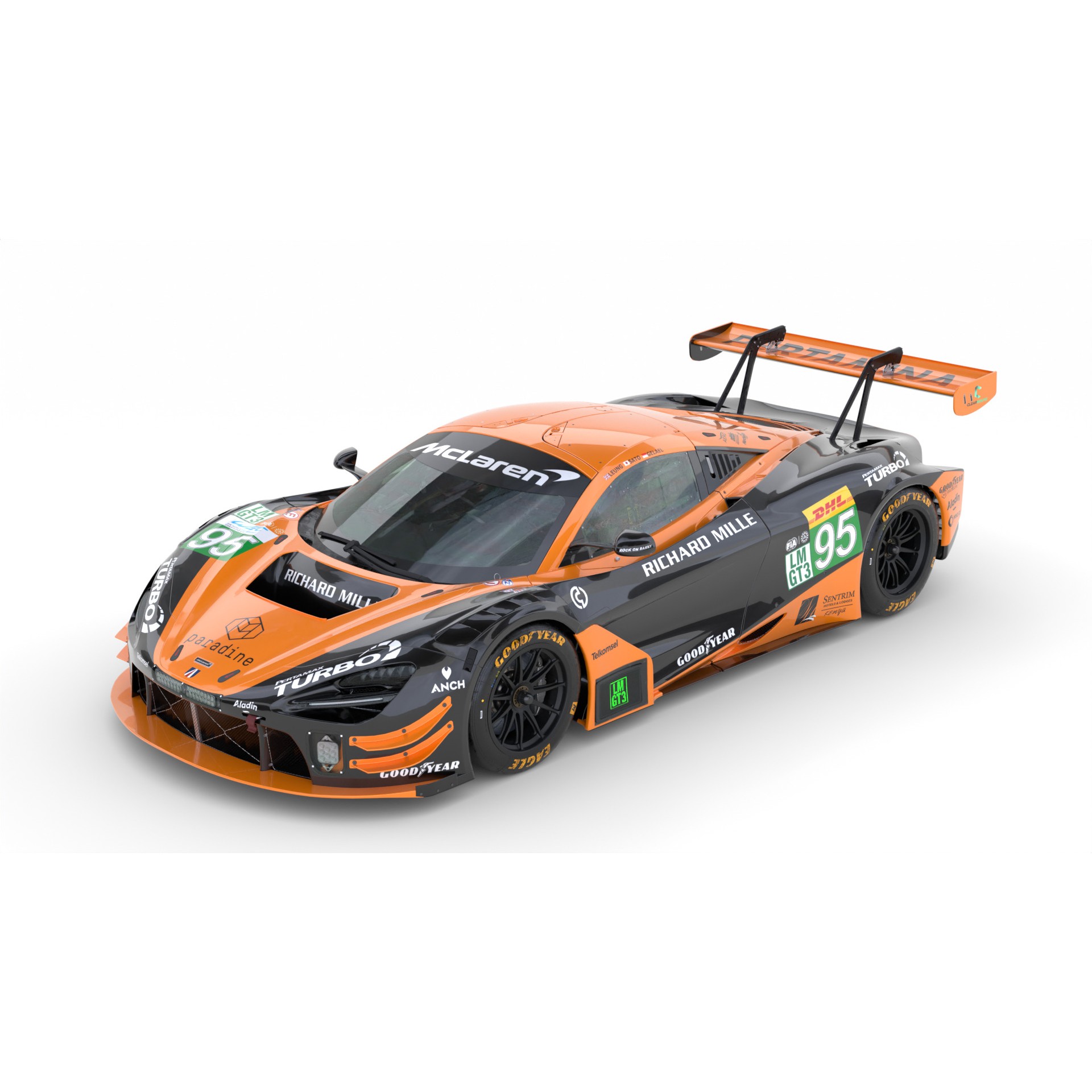 McLaren 720S LMGT3 EVO 2025 WEC - Game-Ready 3D Model - View 3
