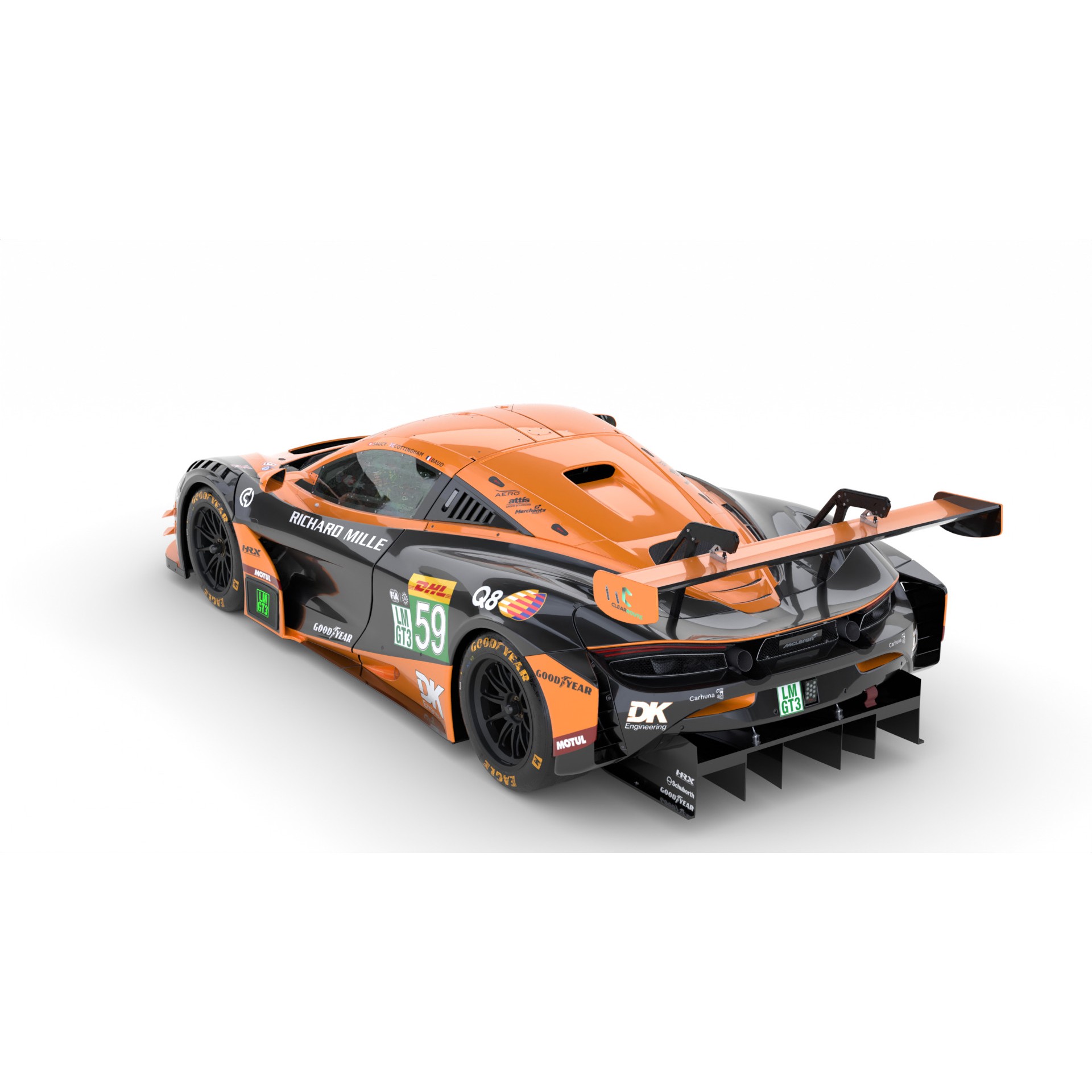 McLaren 720S LMGT3 EVO 2025 WEC - Game-Ready 3D Model - View 4