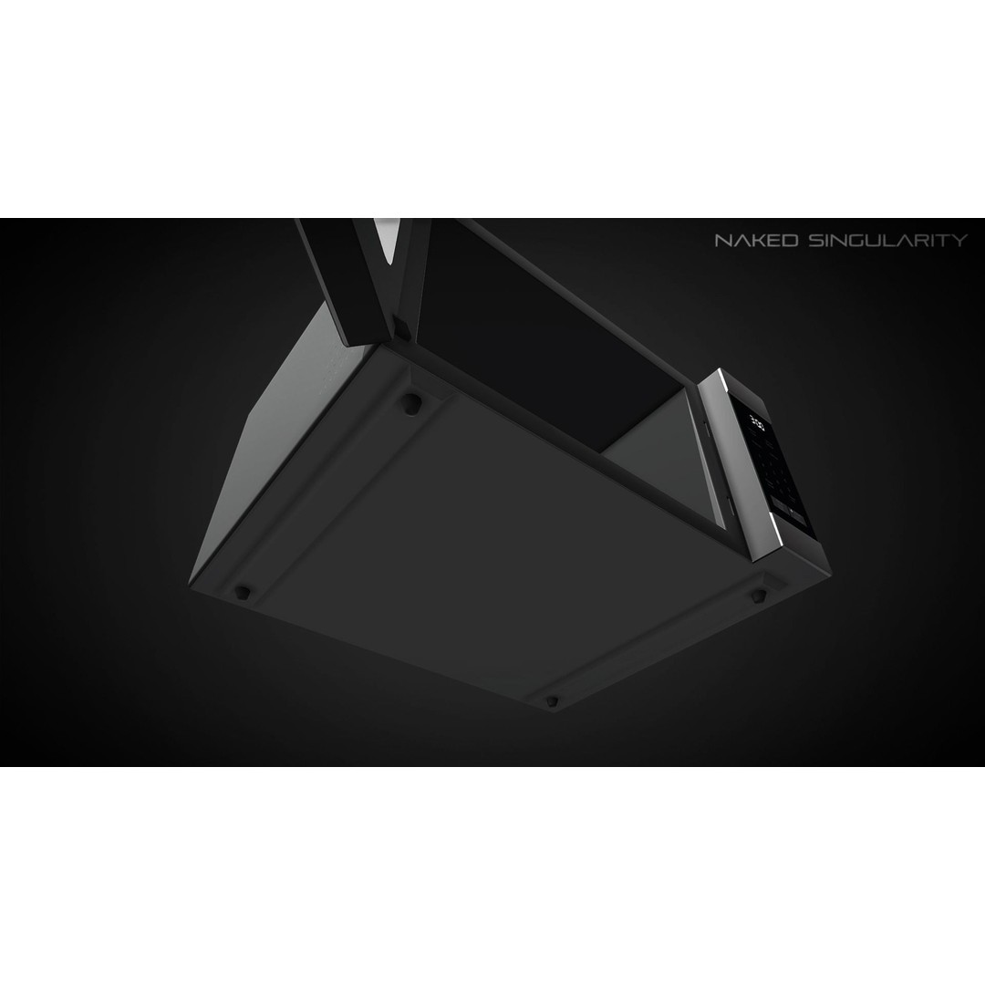 Microwave Oven 3D Model – Low Poly Electronic Kitchen Appliance, FBX - View 10