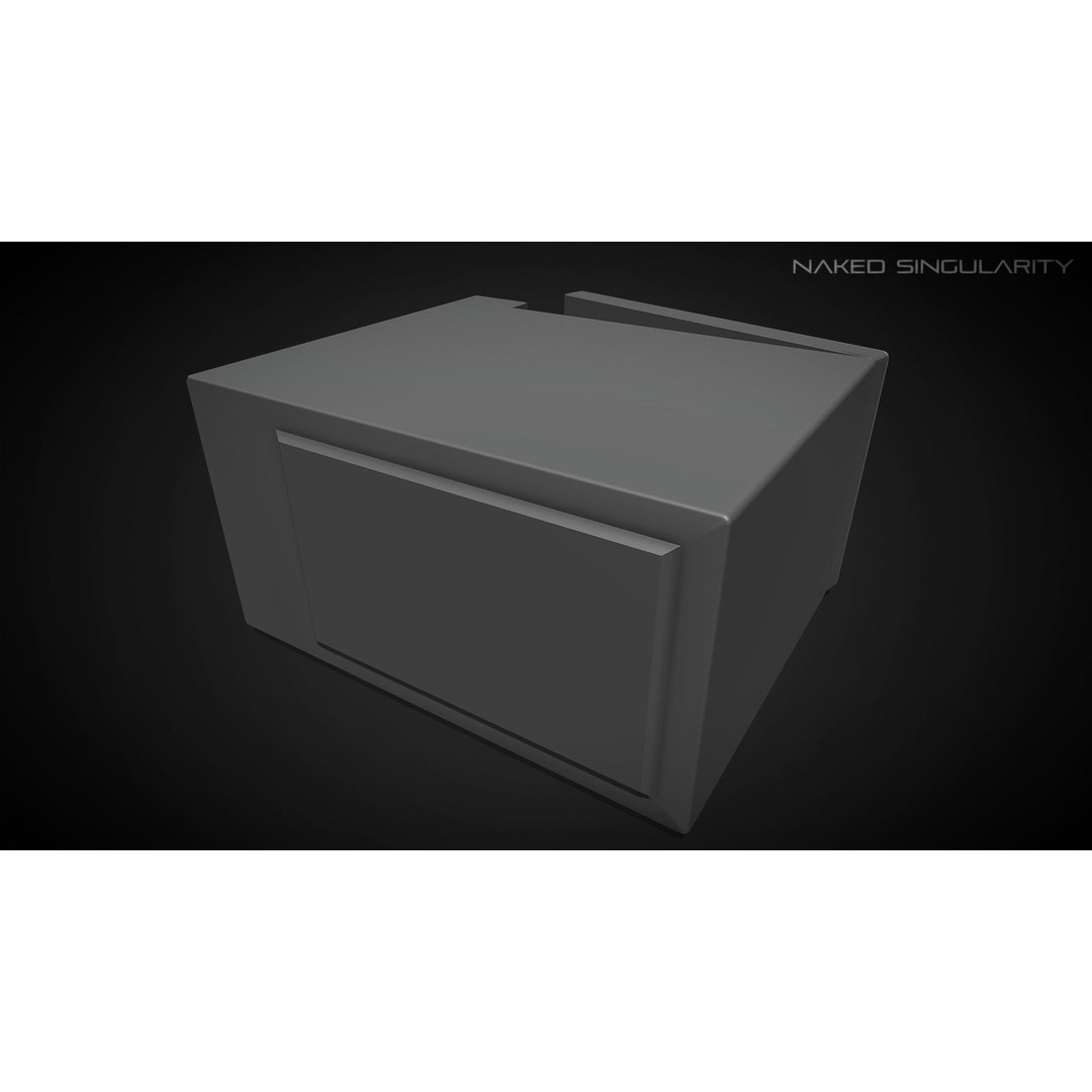 Microwave Oven 3D Model – Low Poly Electronic Kitchen Appliance, FBX - View 5