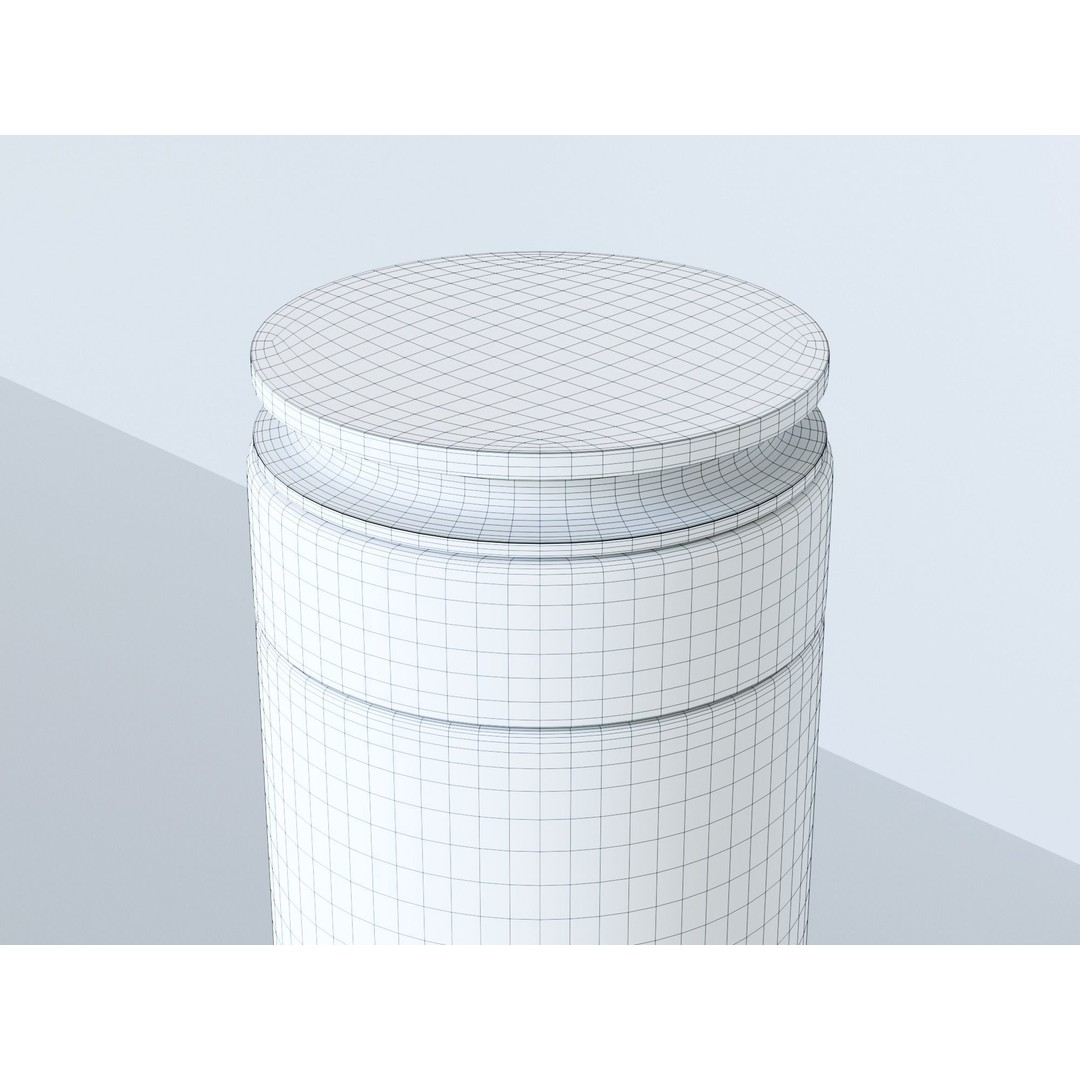 Brightening Cream 3D Model – Low Poly PBR Skincare Bottle, FBX, OBJ - View 11