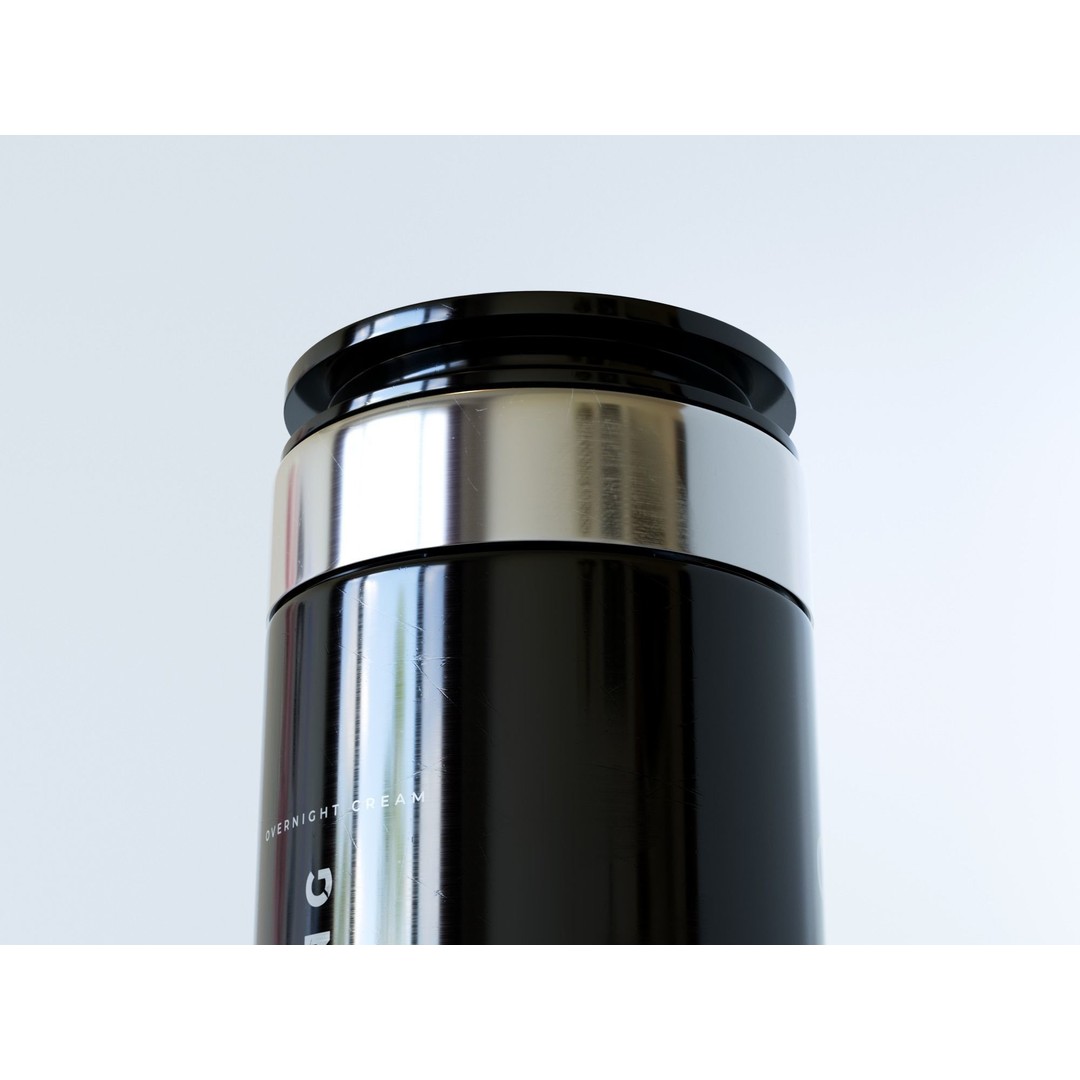 Brightening Cream 3D Model – Low Poly PBR Skincare Bottle, FBX, OBJ - View 13